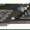 Mexen Gaspar 1.5-compartment granite sink with a drip tray and kitchen mixer tap Rita, Grey - 6507-71-670300-50