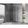 Mexen Mist-F Duo folding shower cabin 95 x 95 cm, transparent, chrome - 8A6-095L-095P-01-00