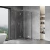 Mexen Mist-F Duo Folding Shower Cabin 110 x 110 cm, Transparent, Chrome - 8A6-110L-110P-01-00