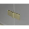 Mexen Mist-F folding shower cabin right 80 x 100 cm, transparent, brushed gold - 8A6T-080-100-55-00-P