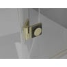 Mexen Mist-F folding shower cabin right 80 x 100 cm, transparent, brushed gold - 8A6T-080-100-55-00-P