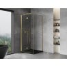 Mexen Mist-F left folding shower cabin 75 x 75 cm, transparent, gold - 8A6T-075-075-50-00-L