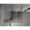 Mexen Mist-F folding shower enclosure left 110 x 110 cm, transparent, gold - 8A6T-110-110-50-00-L
