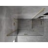 Mexen Mist-F Duo Left Folding Shower Enclosure 100 x 80 cm, Transparent, Gold - 8A6-100L-080P-50-00