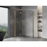 Mexen Mist-F Duo Left Folding Shower Enclosure 100 x 80 cm, Transparent, Gold - 8A6-100L-080P-50-00
