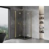 Mexen Mist-F Duo Folding Shower Enclosure 90 x 90 cm, Transparent, Gold - 8A6-090L-090P-50-00