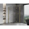 Mexen Mist-F Duo right folding shower enclosure 70 x 120 cm, transparent, gold - 8A6-070L-120P-50-00