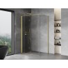 Mexen Mist-F folding shower enclosure left 85 x 70 cm, transparent, brushed gold - 8A6T-085-070-55-00-L