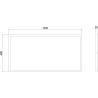 Mexen Brill-S LED Surface-Mounted Ceiling Panel 120 x 60 cm, 60W, Neutral - 4000K, 7200 lm, White - L207-120-060-6040-20