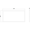 Mexen Brill-S LED Ceiling Panel Surface Mounted 120 x 60 cm, 60W, Neutral - 4000K, 6600 lm, Black - L207-120-060-6040-70