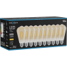 Mexen Vintis 10x LED Filament Bulb E27, ST64, 4W, Warm - 2700K, 400 lm, amber - L152-E27-0427-50x10