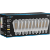 Mexen Vintis 10x LED Filament Bulb E27, ST64, 8W, Warm - 2700K, 680 lm, smoke - L152-E27-0827-70x10
