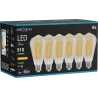 Mexen Vintis 6x LED Filament Bulb E27, ST64, 10W, Warm - 2200K, 910 lm, amber - L152-E27-1022-50x06