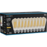 Mexen Vintis 10x LED Filament Bulb E27, ST64, 10W, Warm - 2200K, 910 lm, amber - L152-E27-1022-50x10