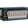 Mexen Vintis 10x LED Filament Bulb E27, ST64, 10W, Warm - 2200K, 780 lm, smoke - L152-E27-1022-70x10