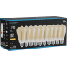 Mexen Vintis 10x LED Spiral Filament Bulb E27, ST64, 4W, Warm - 2200K, 360 lm, amber - L162-E27-0422-50x10