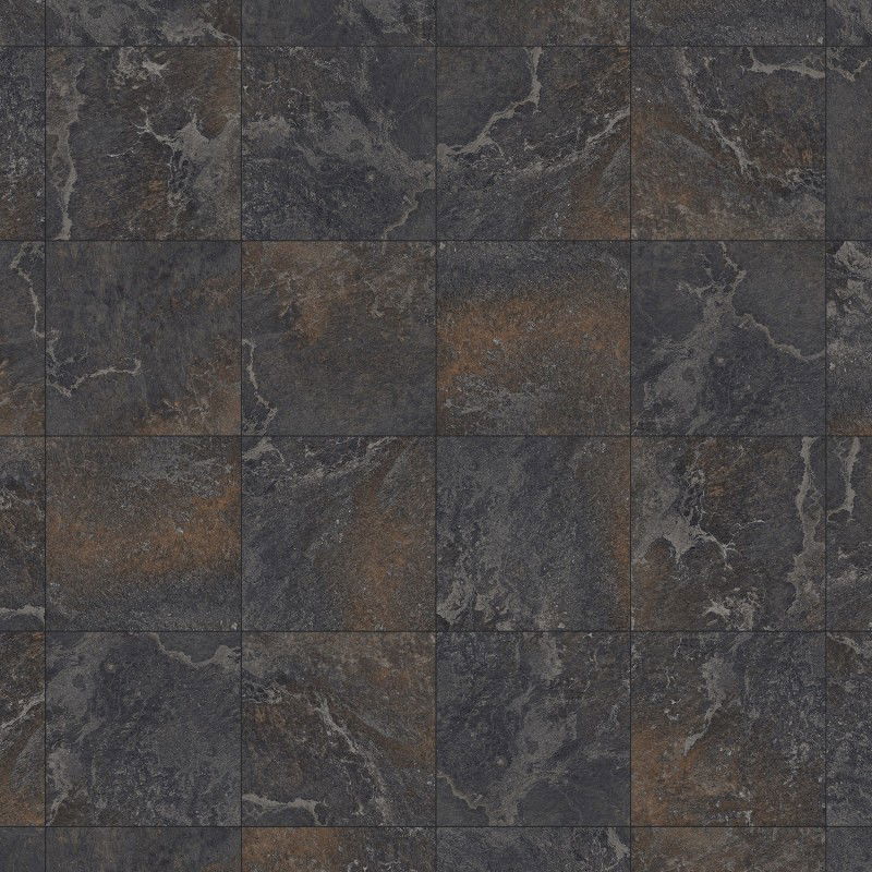 Mexen Blaze Nero glazed stoneware rectified, floor-wall tile 60 x 60 cm, carving - TL420-060-060-01