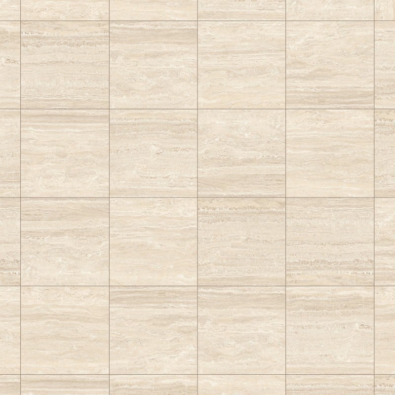 Mexen Neo Travertino Crema glazed rectified stoneware, floor and wall tile 60 x 60 cm, matte - TL302-060-060-02