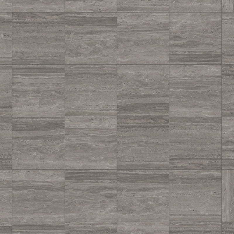 Mexen Neo Travertino Nero glazed rectified stoneware tile G1, floor-wall tile 60 x 60 cm, matte - TL302-060-060-06