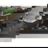Mexen Gaspar 1.5-compartment granite sink with a drip tray and kitchen mixer tap Rita, spotted black - 6507-76-670300-50