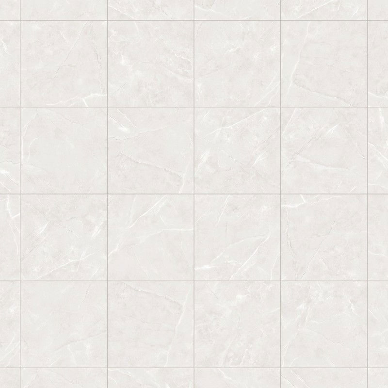 Mexen Boca Bianco glazed porcelain rectified G1, floor and wall tile 60 x 60 cm, gloss - TL102-060-060-00