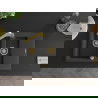 Mexen Gaspar 1.5-compartment granite sink with a drip tray and kitchen mixer tap Rita, spotted black - 6507-76-670300-50