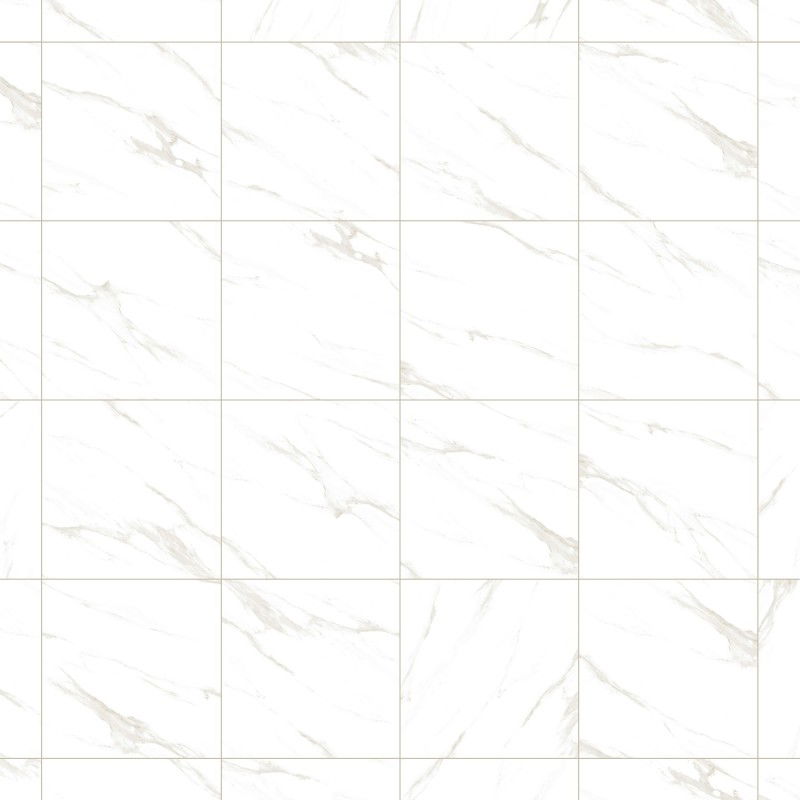 Mexen Bliss White rectified glazed tile G1, floor-wall tile 60 x 60 cm, glossy - TL149-060-060-00