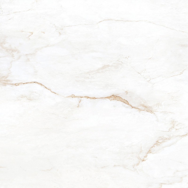 Mexen Brakel White glazed rectified porcelain tile G1, floor-wall tile 60 x 60 cm, glossy - TL110-060-060-01