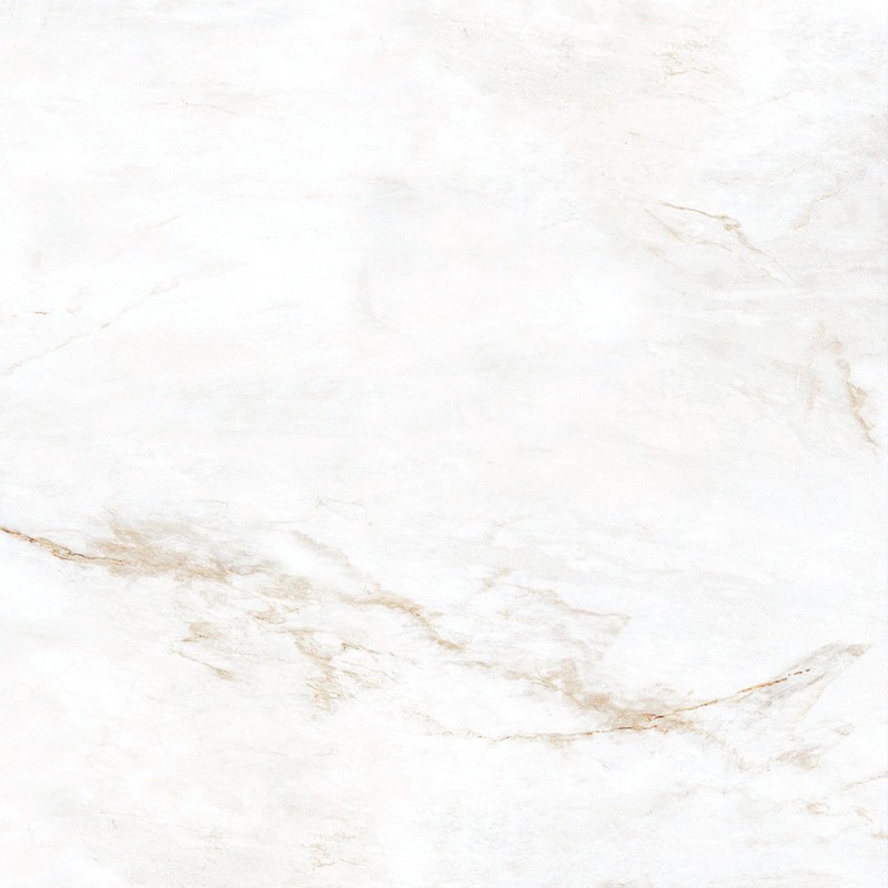 Mexen Brakel White glazed rectified porcelain tile G1, floor-wall tile 60 x 60 cm, glossy - TL110-060-060-01