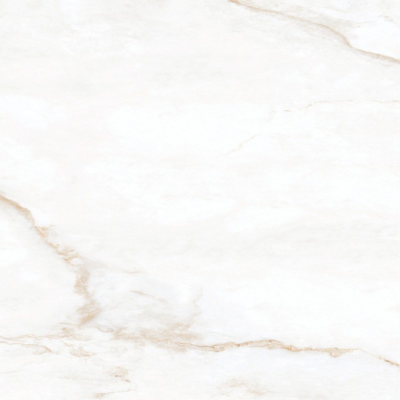 Mexen Brakel White glazed rectified porcelain tile G1, floor-wall tile 60 x 60 cm, glossy - TL110-060-060-01