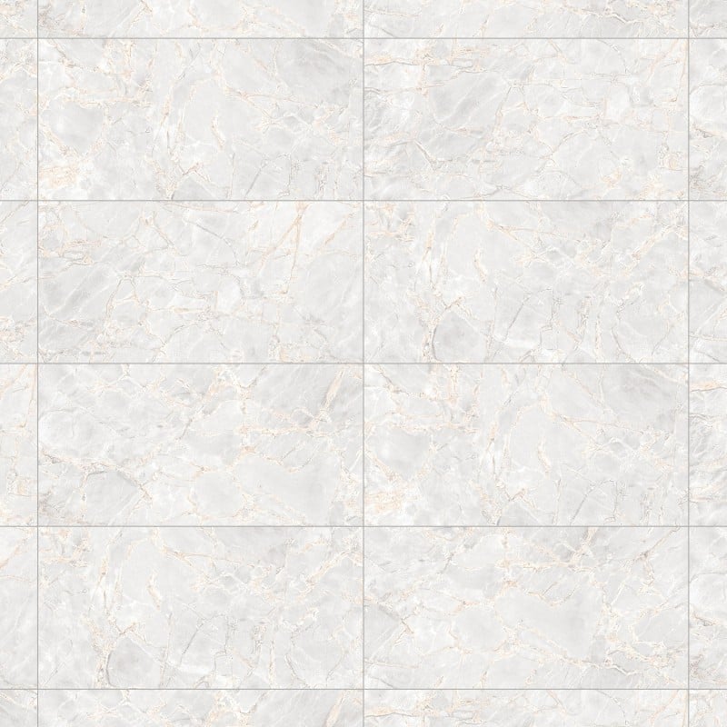 Mexen Rubble Bianco glazed rectified porcelain tile G1, floor and wall tile 120 x 60 cm, carving - TL401-120-060-00