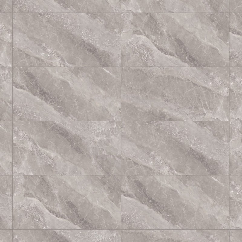 Mexen Rowan Grey glazed rectified gres tile, floor-wall tile 120 x 60 cm, carving - TL404-120-060-00