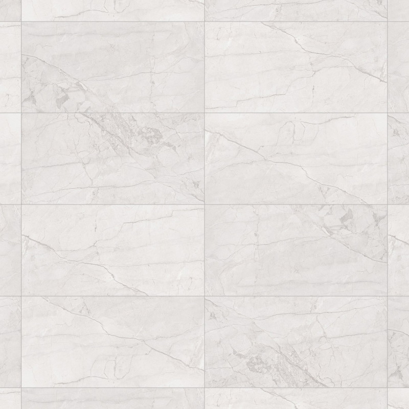 Mexen Morella Bianco Glazed Rectified Tile G1, Floor-Wall Tile 120 x 60 cm, Carving - TL412-120-060-00
