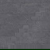 Mexen Olvera Black glazed gres rectified. G1, floor-wall tile 120 x 60 cm, carving - TL418-120-060-02