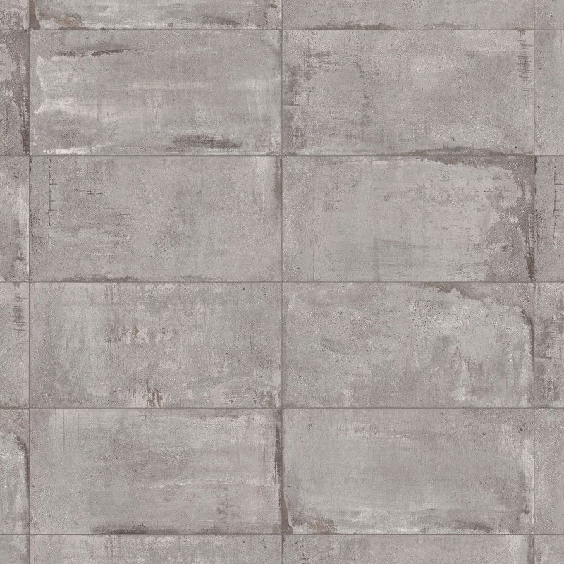 Mexen Cemento Grigio rectified glazed stoneware tile, floor-wall tile 120 x 60 cm, carving - TL425-120-060-01