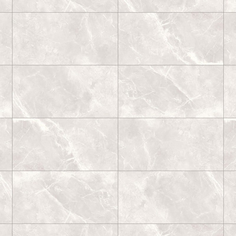 Mexen Visby Bianco glazed rectified porcelain tile G1, floor-wall tile 120 x 60 cm, carving - TL428-120-060-01