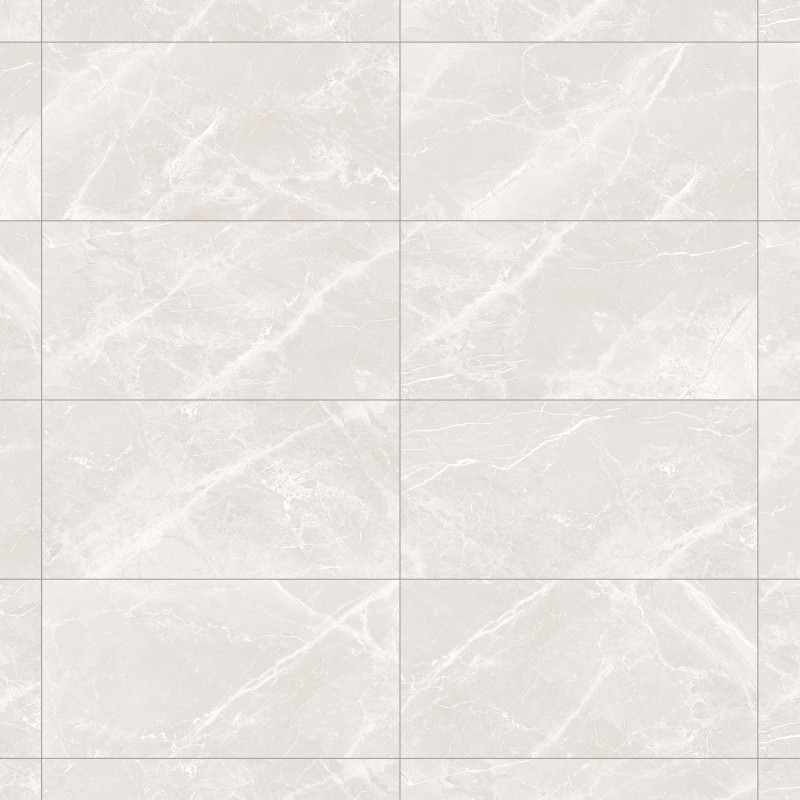 Mexen Dorado White glazed gres rectified G1, floor and wall tile 120 x 60 cm, carving - TL431-120-060-03