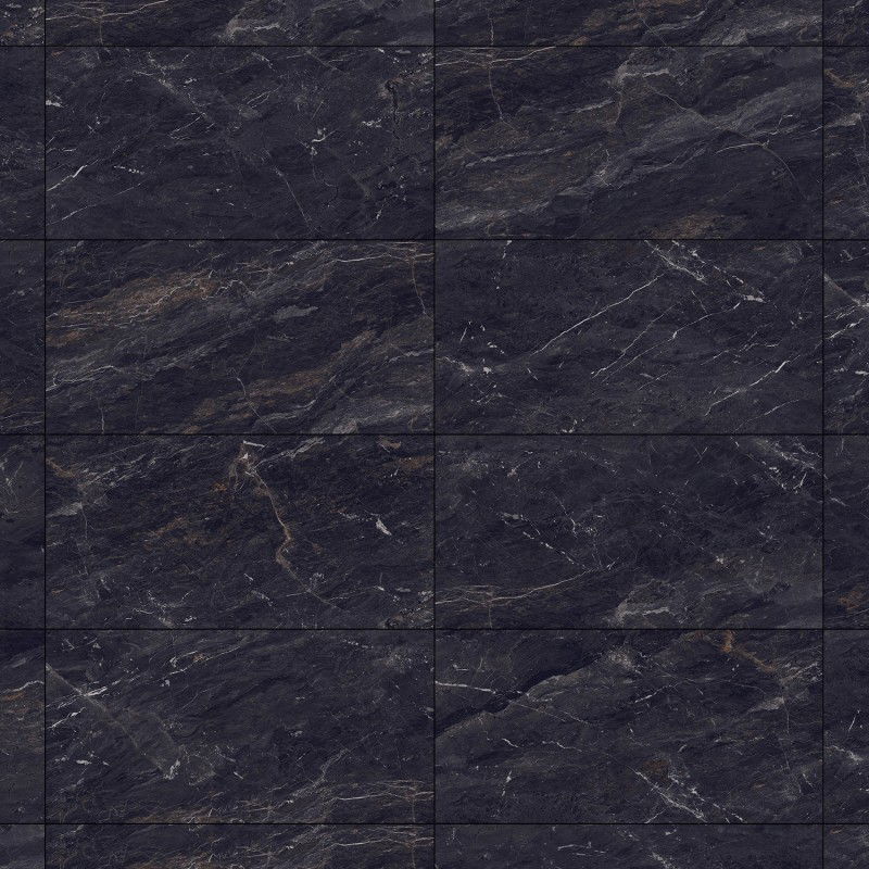 Mexen Sintra Black glazed rectified G1 stoneware, floor and wall tile 120 x 60 cm, high gloss - TL204-120-060-00