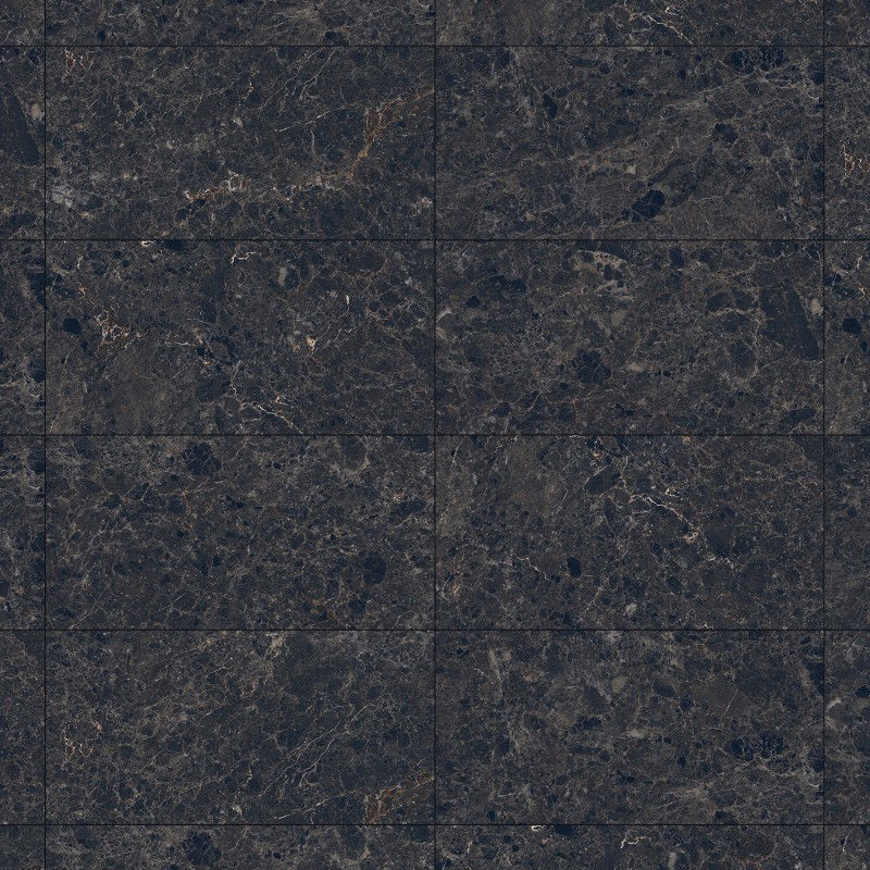 Mexen Slik Emperador Black glazed rectified gres tile G1, floor-wall tile 120 x 60 cm, high gloss - TL207-120-060-01