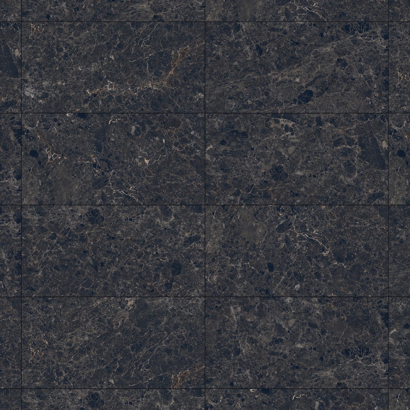 Mexen Slik Emperador Black Glazed Rectified Porcelain Stoneware G1, Floor and Wall Tile 120 x 60 cm, High Gloss
