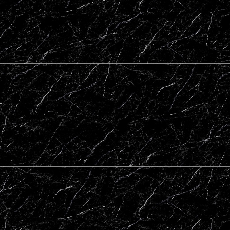 Mexen Simba Black Glazed Rectified G1 Gres, Floor-Wall Tile 120 x 60 cm, High Gloss - TL210-120-060-00