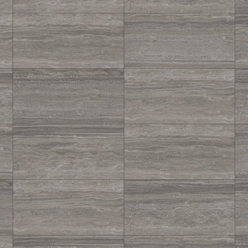 Mexen Neo Travertino Nero glazed rectified stoneware tile G1, floor-wall tile 120 x 60 cm, matte - TL302-120-060-06