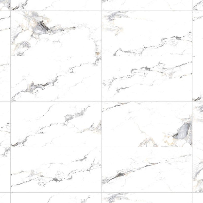 Mexen Nolte Gold glazed rectified porcelain tile G1, floor-wall tile 120 x 60 cm, gloss - TL111-120-060-00