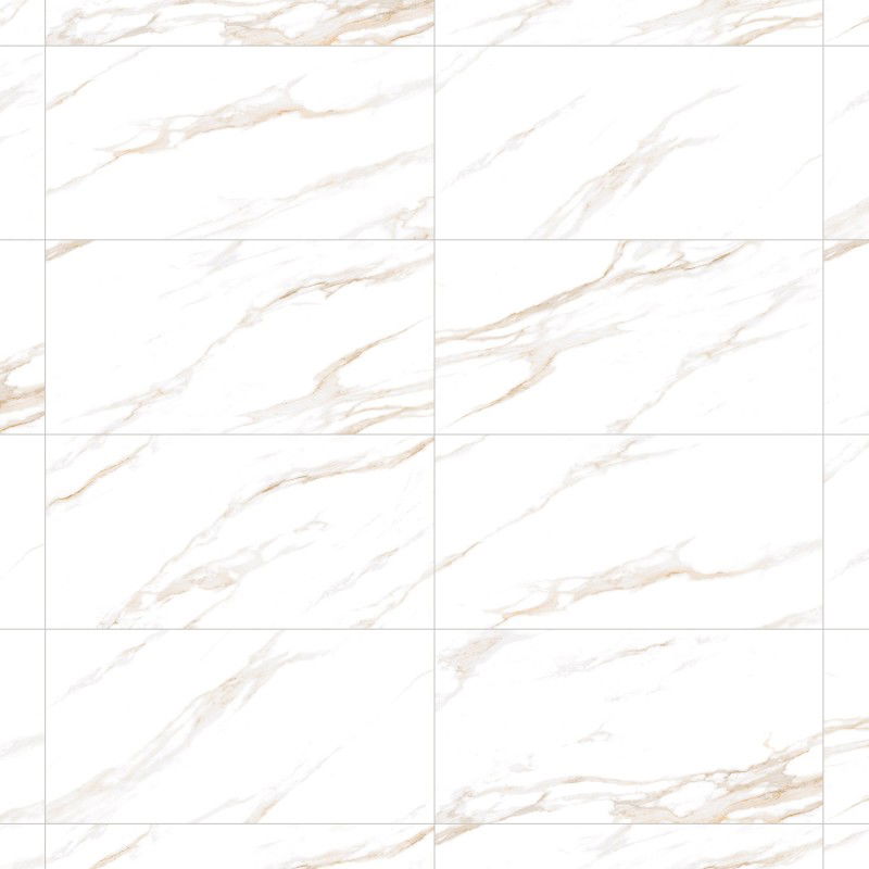 Mexen Belinda Gold glazed rectified porcelain tile G1, floor-wall tile 120 x 60 cm, gloss - TL132-120-060-00