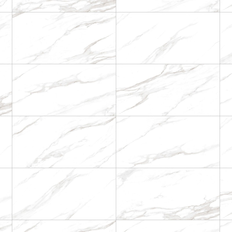 Mexen Belinda Grey glazed rectified gres tile G1, floor and wall tile 120 x 60 cm, gloss - TL132-120-060-01