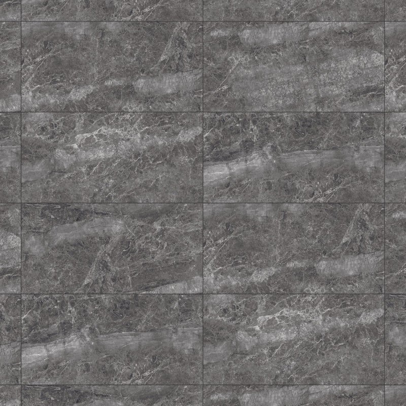 Mexen Quetta Nero glazed rectified porcelain tile G1, floor and wall tile 120 x 60 cm, glossy - TL136-120-060-03