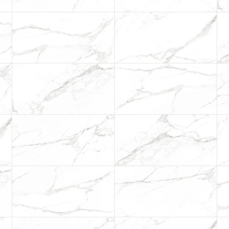 Mexen Agata Grey glazed rectified floor wall tile 120 x 60 cm, gloss - TL144-120-060-01