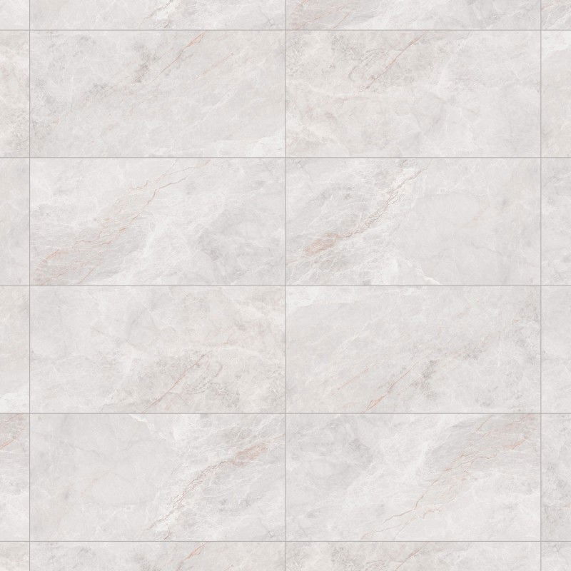 Mexen Tens Bianco glazed rectified porcelain stoneware, floor and wall tile 120 x 60 cm, gloss - TL148-120-060-00