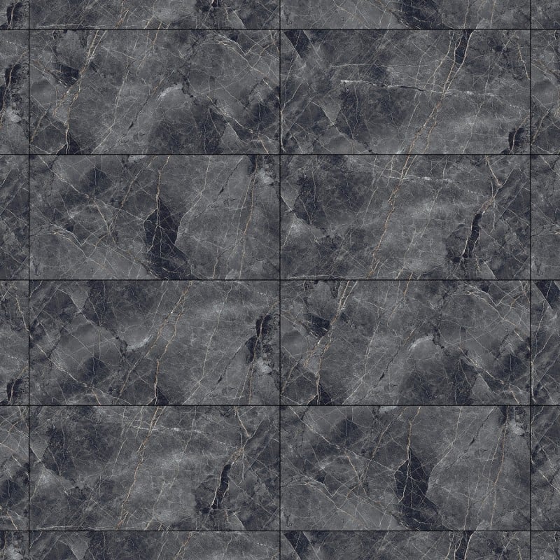 Mexen Eternity Nero glazed rectified gres tile G1, floor and wall tile 120 x 60 cm, glossy - TL112-120-060-02
