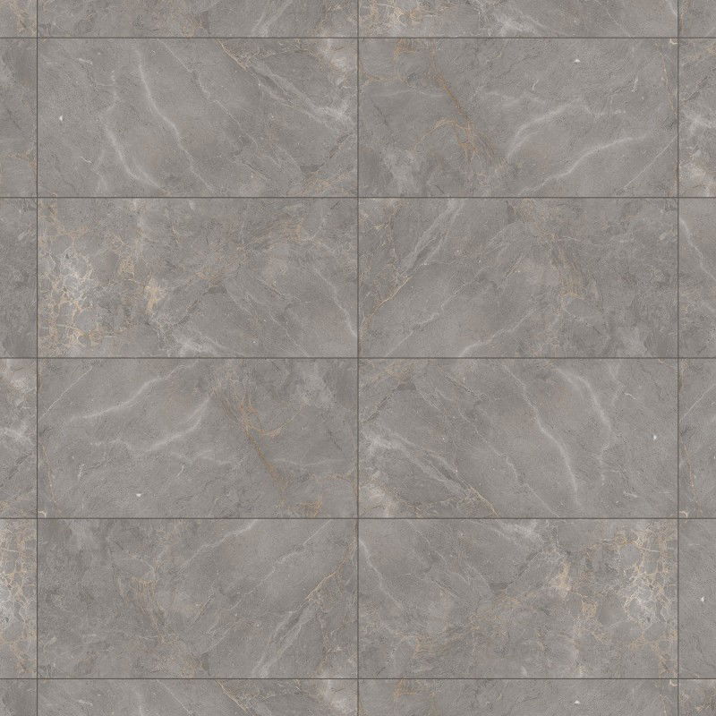 Mexen Era Grey glazed rectified gres tile G1, floor and wall tile 120 x 60 cm, gloss - TL117-120-060-03